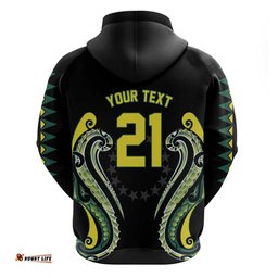 RugbyLife Shop Custom Rugby Cook Islands Avaiki Hoodie Black Kuki Airani Tribal Maori Inspired LT9