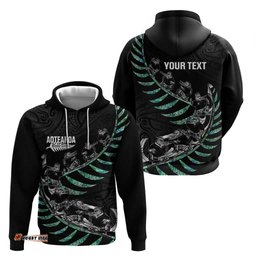 RugbyLife Shop Custom New Zealand Silver Fern Rugby Hoodie Aotearoa Kiwi Maori Pattern LT14