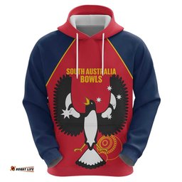 RugbyLife Shop Custom South Australia Bowls Hoodie Go Champions SA Piping Shrike LT14