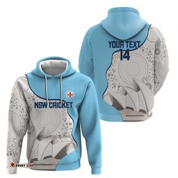 RugbyLife Shop Custom New South Wales Cricket Hoodie Go NSW - Aboriginal Art LT14