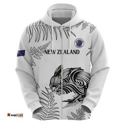 RugbyLife Shop Custom New Zealand Kiwi Football Hoodie Aotearoa Silver Fern LT14