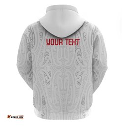 RugbyLife Shop New Zealand Maori Heart Tribal Personalised Hoodie Polynesian Patterns LT9