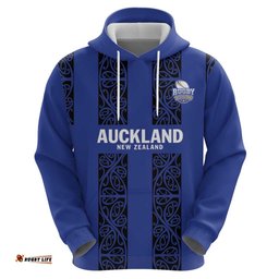 RugbyLife Shop Custom Oceania Football NZ Auckland Hoodie Maori Tribal Pattern LT9