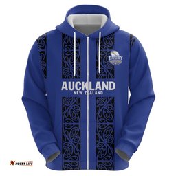 RugbyLife Shop Custom Oceania Football NZ Auckland Hoodie Maori Tribal Pattern LT9