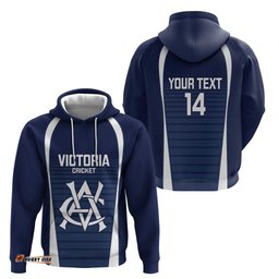 RugbyLife Shop Custom Victoria Cricket Hoodie Go Champions - Sporty Style LT14