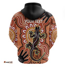 RugbyLife Shop Personalised Australia Lizard NAIDOC Week 2026 Hoodie 50 Years of Deadly Aboriginal Art LT14