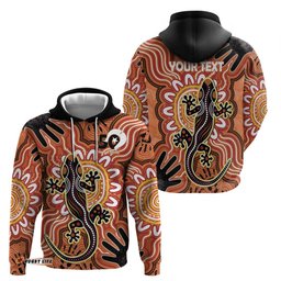 RugbyLife Shop Personalised Australia Lizard NAIDOC Week 2026 Hoodie 50 Years of Deadly Aboriginal Art LT14