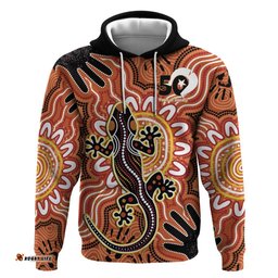 RugbyLife Shop Personalised Australia Lizard NAIDOC Week 2026 Hoodie 50 Years of Deadly Aboriginal Art LT14