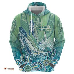 RugbyLife Shop NAIDOC Week - 50 Years Deadly Torres Strait Hoodie Pastel Waves LT7