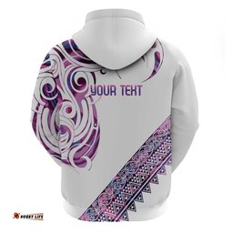 RugbyLife Shop Mawhero Paua shell Kowhaiwhai Taniko Personalised Hoodie Turtle Tattoo Maori Tribal Style LT9