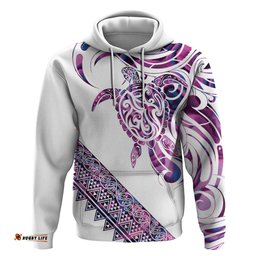 RugbyLife Shop Mawhero Paua shell Kowhaiwhai Taniko Personalised Hoodie Turtle Tattoo Maori Tribal Style LT9