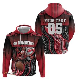 RugbyLife Shop Custom Essendon Go Bombers Hoodie Don The Sash DT05