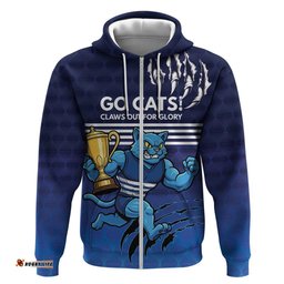 RugbyLife Shop Personalised Geelong Pride Hoodie Claws Out for Glory LT9