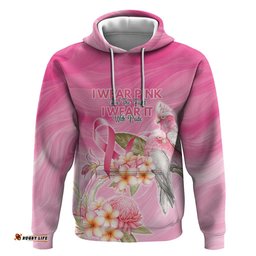 RugbyLife Shop Personalised I Wear Pink For The Fight Hoodie Australian Breast Cancer Spirit LT9