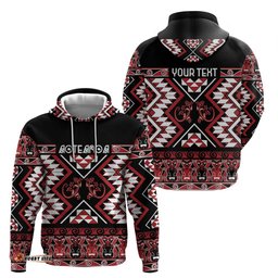 RugbyLife Shop Personalised Aotearoa Waitangi Hoodie Taniko Motifs - Mania Gecko LT7