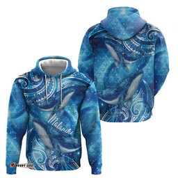 RugbyLife Shop New Zealand Humpback Whale Matariki Hoodie Maori New Year Taniko Niho Taniwha LT14