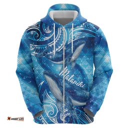 RugbyLife Shop New Zealand Humpback Whale Matariki Hoodie Maori New Year Taniko Niho Taniwha LT14