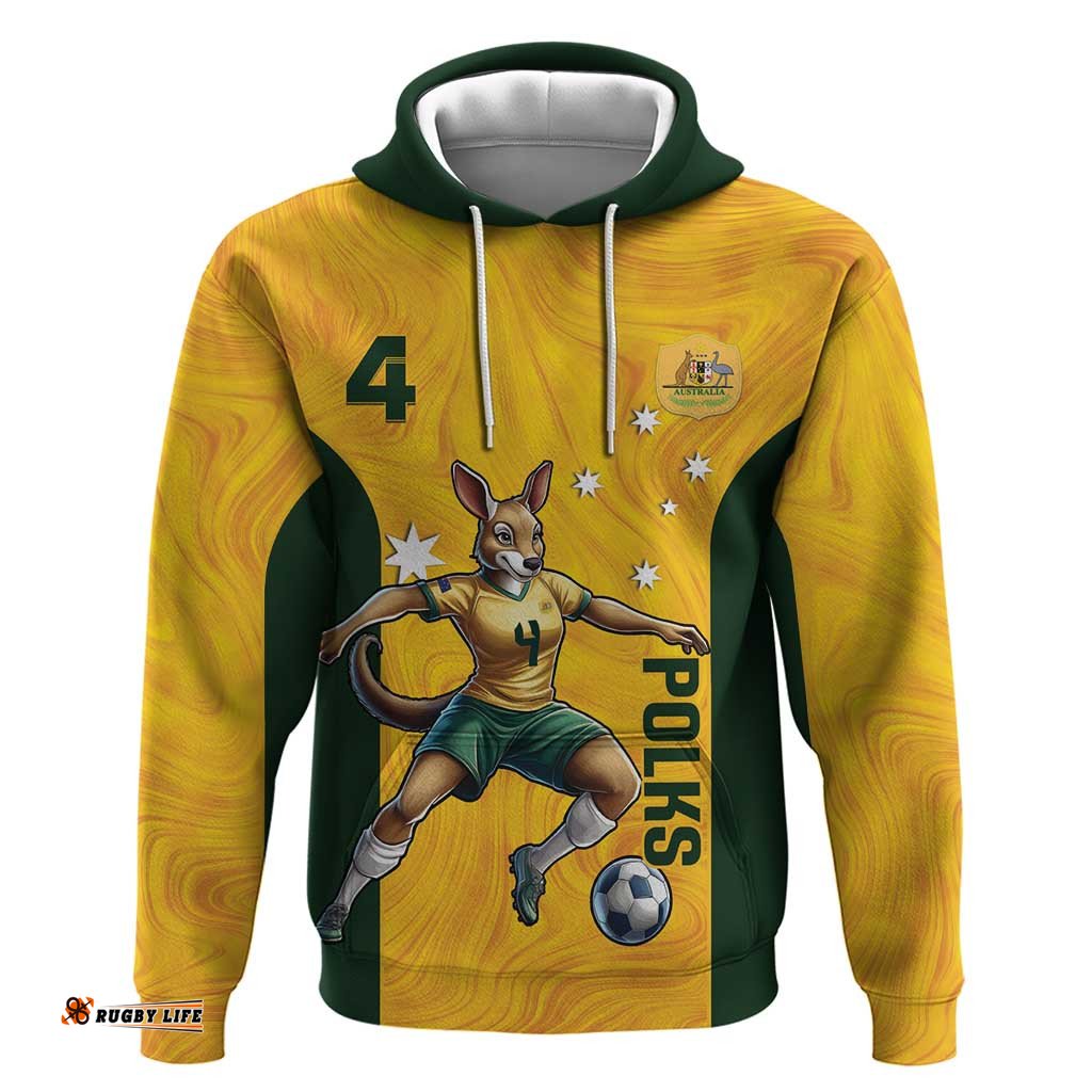 RugbyLife Shop Polkinghorne Australia Matildas Hoodie 2024 Thank You Polks LT14