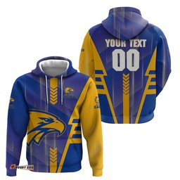 RugbyLife Shop Personalized West Coast Eagles Hoodie Modern Geometric Sports Graphic Style TS04
