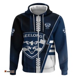 RugbyLife Shop Personalized Geelong Cats Hoodie Modern Geometric Sports Graphic Style TS04