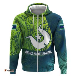 RugbyLife Shop Torres Strait Islands Hoodie Vibrant Polynesian Tribal Pattern Art TS04