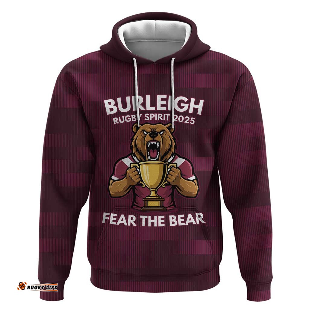 RugbyLife Shop Pride of Burleigh Rugby Spirit Custom Hoodie Queensland Grand Final Edition 2025 LT9