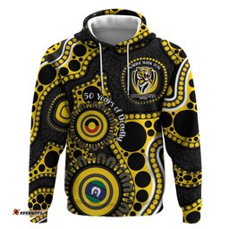 RugbyLife Shop Richmond NAIDOC Week 2026 Personalised Hoodie 50 Years of Deadly Aboriginal Art LT14