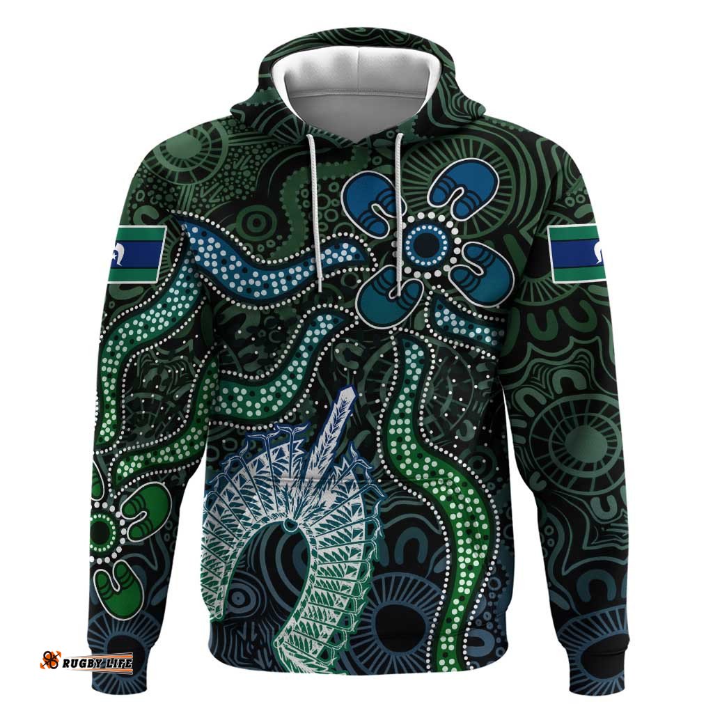 RugbyLife Shop Torres Strait Islands Hoodie Indigenous Australian Marine Tribal Dot Art TS04