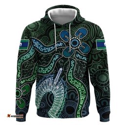 RugbyLife Shop Torres Strait Islands Hoodie Indigenous Australian Marine Tribal Dot Art TS04
