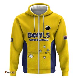 RugbyLife Shop Western Australia Lawn Bowls Custom Hoodie Aussie Minimalist Style LT9