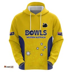 RugbyLife Shop Western Australia Lawn Bowls Custom Hoodie Aussie Minimalist Style LT9