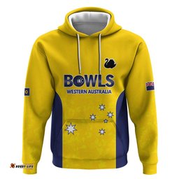 RugbyLife Shop Western Australia Lawn Bowls Custom Hoodie Aussie Minimalist Style LT9