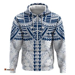 RugbyLife Shop Personalized Geelong Cats Hoodie Polynesian Tribal Pattern Heritage Football TS04
