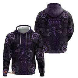 RugbyLife Shop Purple Dragonfly Aboriginal of Hope Hoodie Australian Epilepsy Awareness LT9