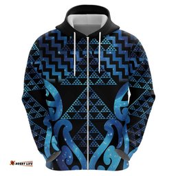 RugbyLife Shop Taniko Motifs Matariki New Zealand Hoodie NZ Niho Taniwha Poutama LT14