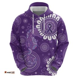RugbyLife Shop Sea Horse Australia Epilepsy Awareness Hoodie LT9