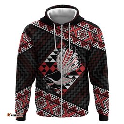 RugbyLife Shop Taniko Aotearoa Hoodie Poutama Mix Piwakawaka LT7