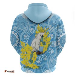 RugbyLife Shop World Diabetes Day Australia Hoodie Yellow-crested Cockatoo Golden Wattle Aboriginal LT14