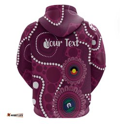 RugbyLife Shop Sea Eagles NAIDOC Week 2026 Personalised Hoodie 50 Years of Deadly Aboriginal Art LT14