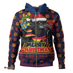 Adelaide Crows Hoodie Festive Holiday Merry Christmas Vibe