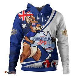 Australia Hoodie Australia Day Aussie Kangaroo Pride Holiday