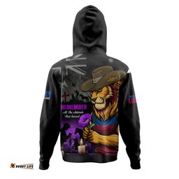 Brisbane Lions Hoodie Anzac Day In Memory Of Animals That Served