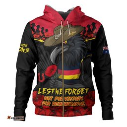 Adelaide Crows Hoodie ANZAC Day Not For Victory For Remembrance