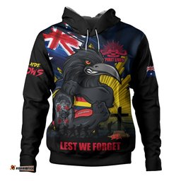 Adelaide Crows Hoodie ANZAC Day Honour And Football Legacy
