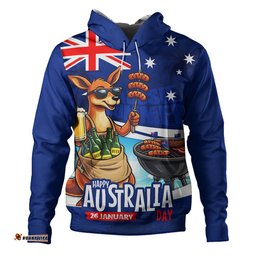 Australia Hoodie Australia Day Kangaroo Aussie Summer Beachside BBQ