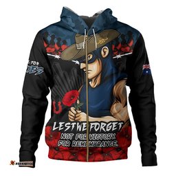 Carlton Hoodie ANZAC Day Not For Victory For Remembrance