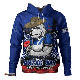Canterbury-Bankstown Bulldogs Hoodie Anzac Day Pride Of Service Eternal Memory