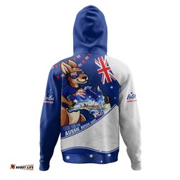 Australia Hoodie Australia Day Kangaroo Blue Spirit 26 January Holiday