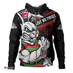 South Sydney Rabbitohs Hoodie Anzac Remembrance Of The Fallen