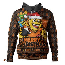 GWS GIANTS Hoodie Festive Holiday Merry Christmas Vibe